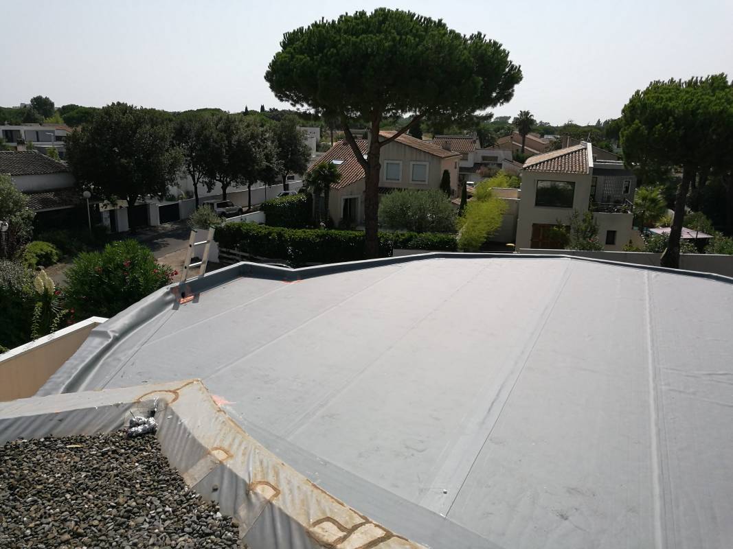 Étanchéité de toiture terrasse à Gignac (Hérault)